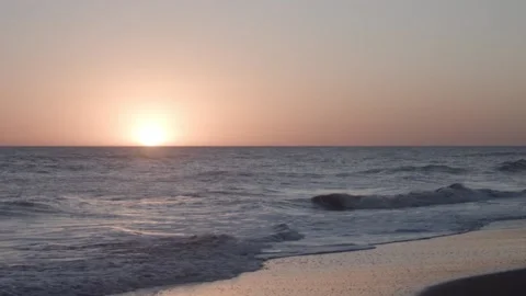 Monte Hermoso sunset Stock Footage 146093484