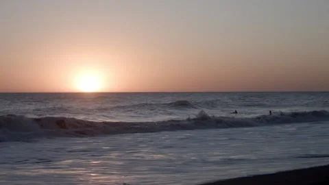 Monte Hermoso sunset Stock Footage 146093663