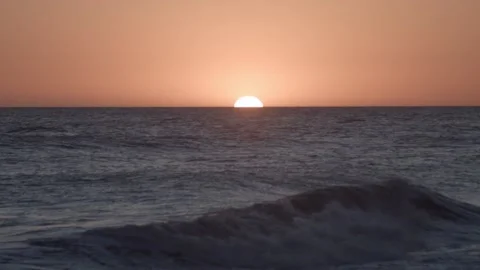 Monte Hermoso sunset Stock Footage 146093994