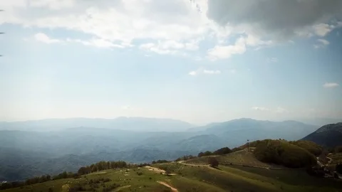 Monte Livata seen from a drone Video stock 100640751