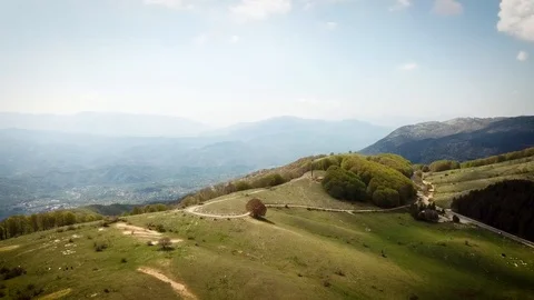 Monte Livata seen from a drone Video stock 100640761