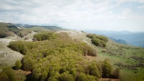 Monte Livata seen from a drone Video stock 100640910