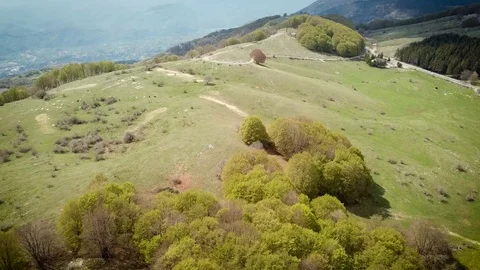 Monte Livata seen from a drone Video stock 100640931