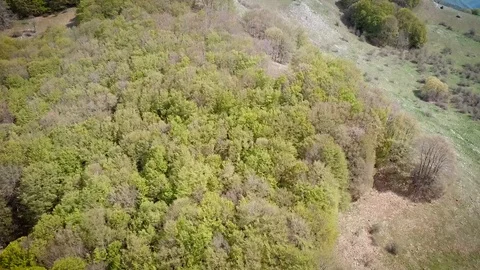 Monte Livata seen from a drone Video stock 100640937