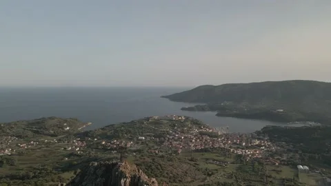 Monte Mar di Capanna, panoramic point on the Island of Elba (Italy) Video stock 142307894