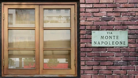 Via Monte Napoleone Stock Footage 116423049