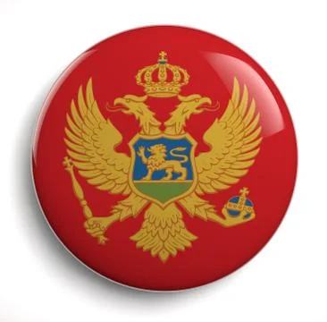 Monte Negro flag Stock Illustration