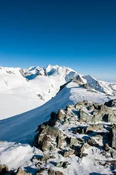 Monte rosa mountain range Stock Photos