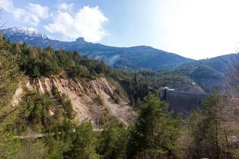 Monte Toc, a mountain in the Carnic Prealps which became sadly famous for t.. Stock Photos