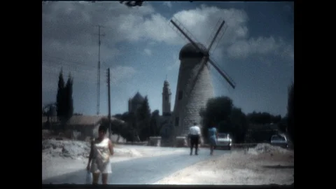 Montefiore Windmill 1972 Stock Footage 119971194