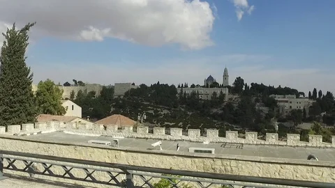 Montefiore Windmill Scenic Pan Stock Footage 79037698