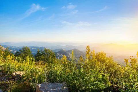 Montenegrin mountain range Stock Photos