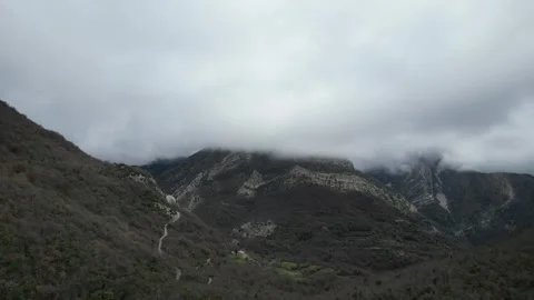 Montenegrin mountains in the clouds. Stock Footage 266994160