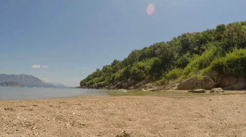 Montenegro - 29 JUN, 2016: Jaz beach time lapse Stock Footage 66295090