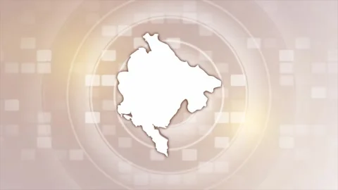 Montenegro Animated Map Stock Footage 275635629