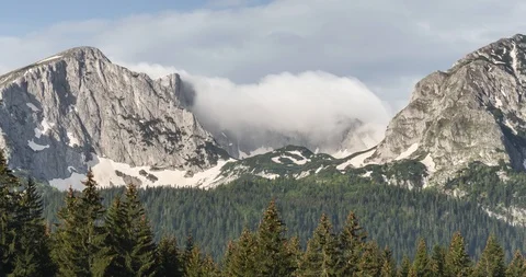 Montenegro Durmitor NP Cloud Timelapse Stock Footage 90314102