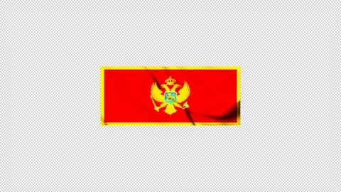 Montenegro flag fluttering in the wind Stock Footage 310221785