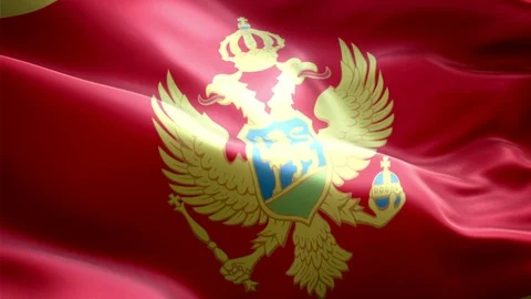 Montenegro Flag Stock Footage 116388044