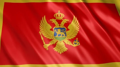 Montenegro Flag Stock Footage 123781799