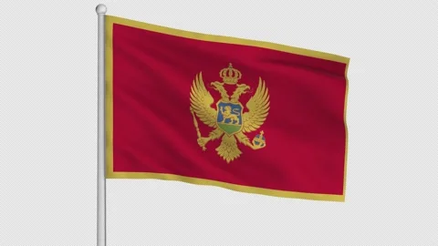 Montenegro Flag Stock Footage 219544273