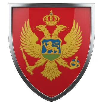 Montenegro flag Stock Illustration