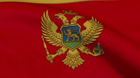 Montenegro Flag Loop Stock Footage 241222182