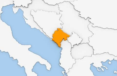 Montenegro Stock Illustration