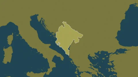 Montenegro map - extract. Border. Pattern. Stock Footage 273318355