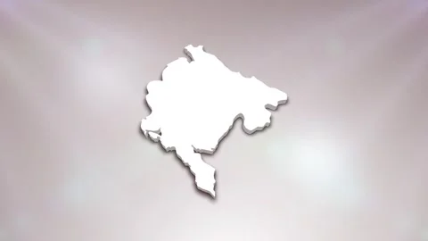 Montenegro Map Intro 库存影片 241982431