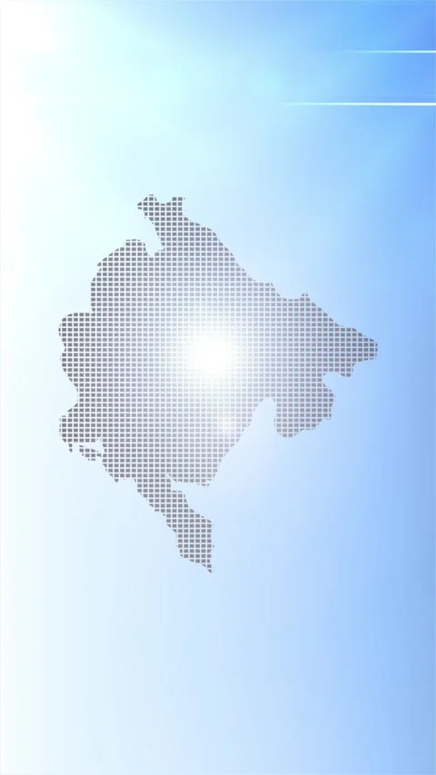 Montenegro Map Opener Stock Footage 276973069