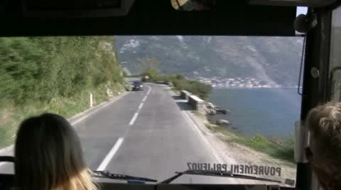 Montenegro Road view Stock Footage 12552648