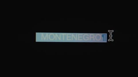 Montenegro title cursor prints and erases on a computer screen Stock Footage 313733217