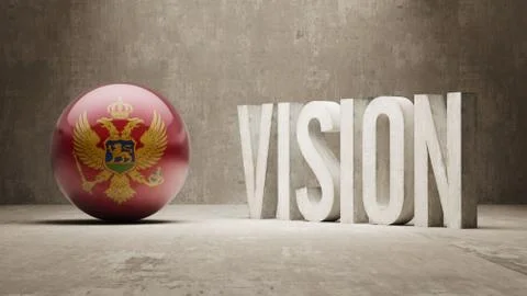 Montenegro. Vision Concept. Stock Illustration