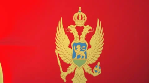 Montenegro Waving Flag Stock Footage 10762212