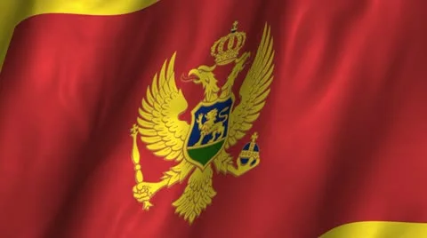 Montenegro Waving Flag Stock Footage 12313128