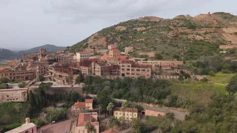 Monteponi Mine Historic Mining Complex - Iglesias - Sardinia - Italy Stock Footage 339996904