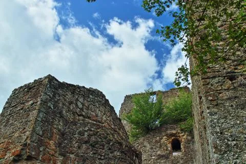 Monterano castle Stock Photos