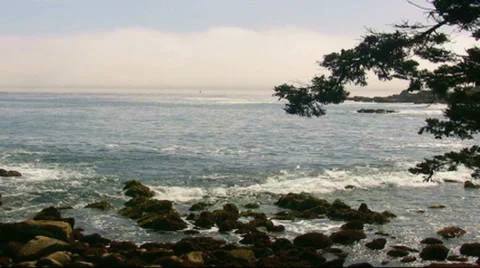 Monterey Bay Time Lapse 库存影片 34355398