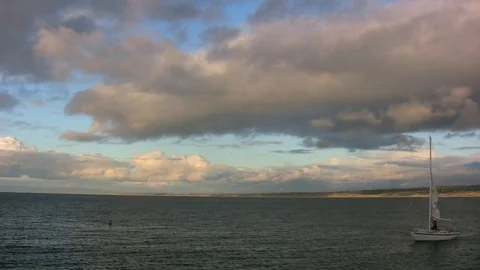 Monterey Bay Timelapse Sailing Stock Footage 82405361