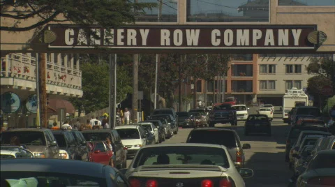 Monterey Cannery Row Stock Footage 98663