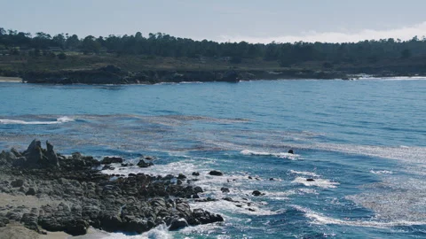 Monterey Carmel State Beach 7 Stock Footage 276941186