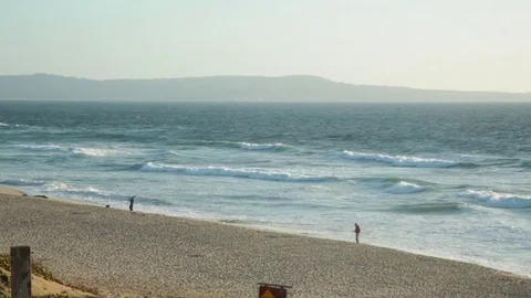 Monterey Peninsula and Beach, Waves Video stock 85157151