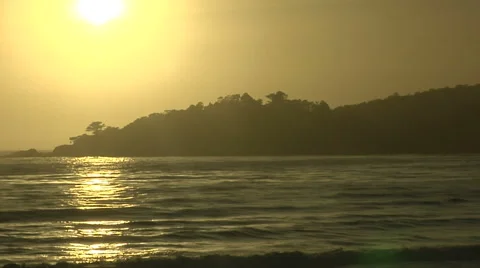 Monterey Sunset Stock Footage 54737687