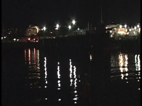 Monterey Waterfront at Night 库存影片 82885048