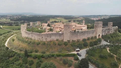 Monteriggioni Castle Stock Footage 114960764