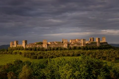 Monteriggioni 스톡 사진