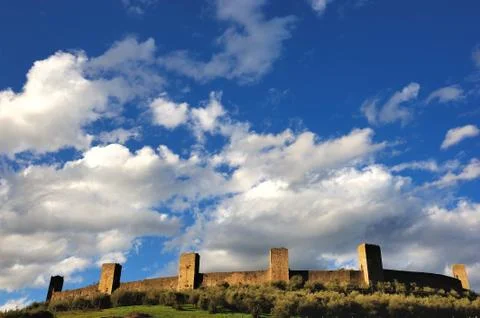 Monteriggioni 스톡 사진