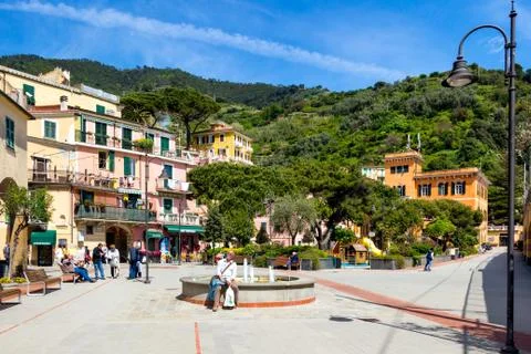 Monterosso al Mare, a coastal village and resort in Cinque Terre, Italy Stock Photos