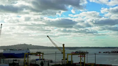 Montevideo harbour timelapse 2 Stock Footage 208862041