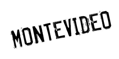 Montevideo rubber stamp Stock Illustration